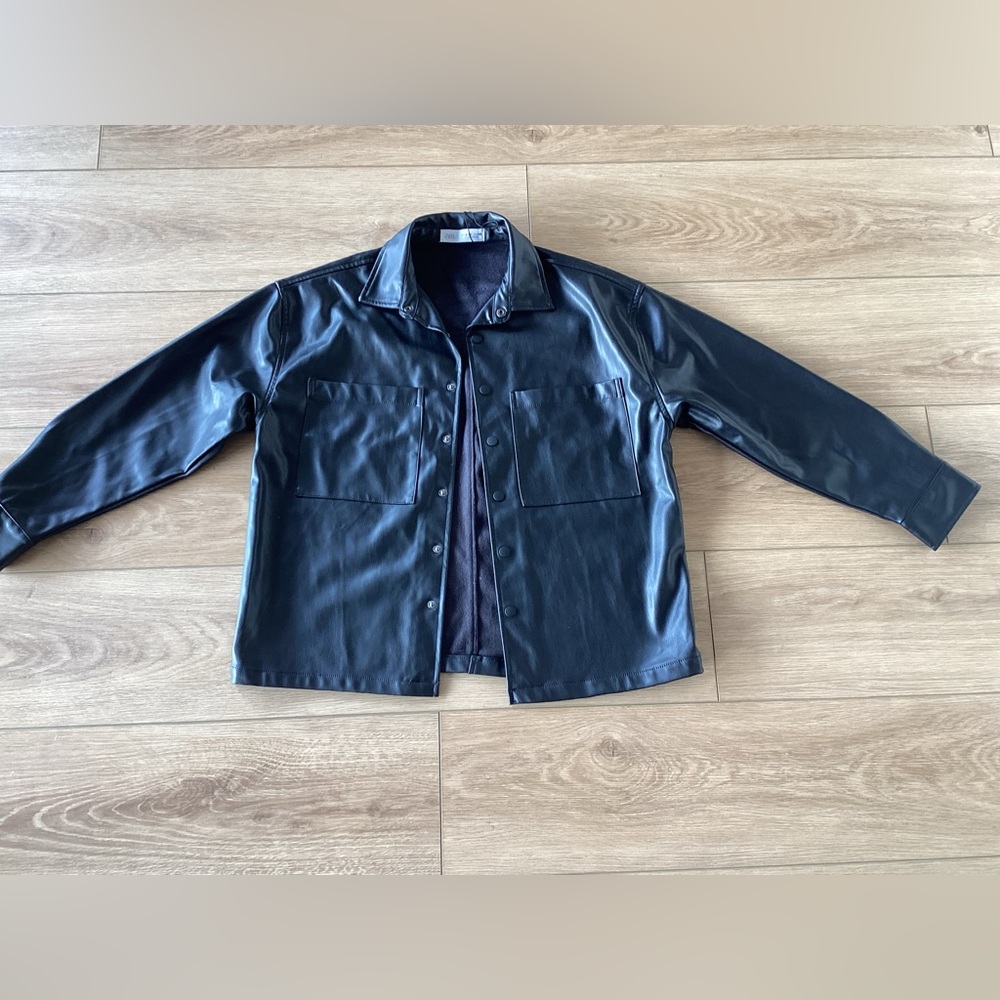 Black Zara faux jacket